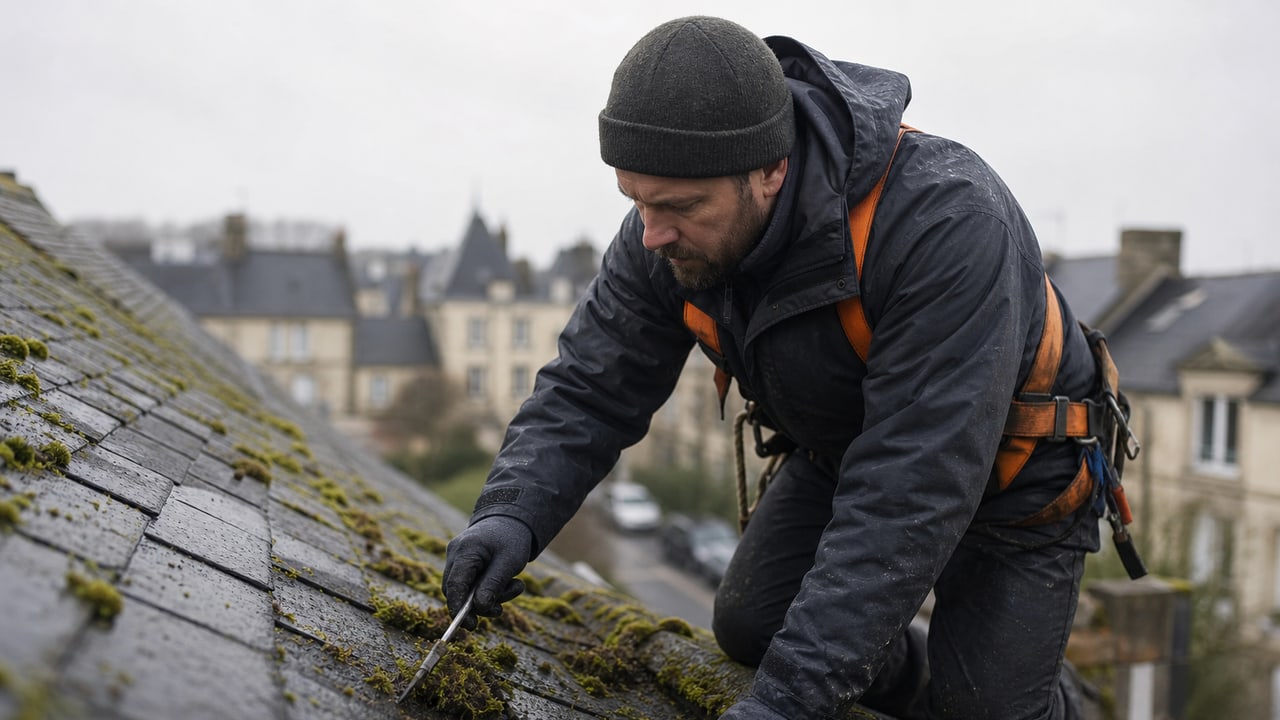 Nettoyage basse pression — Démoussage de Toiture à Caen